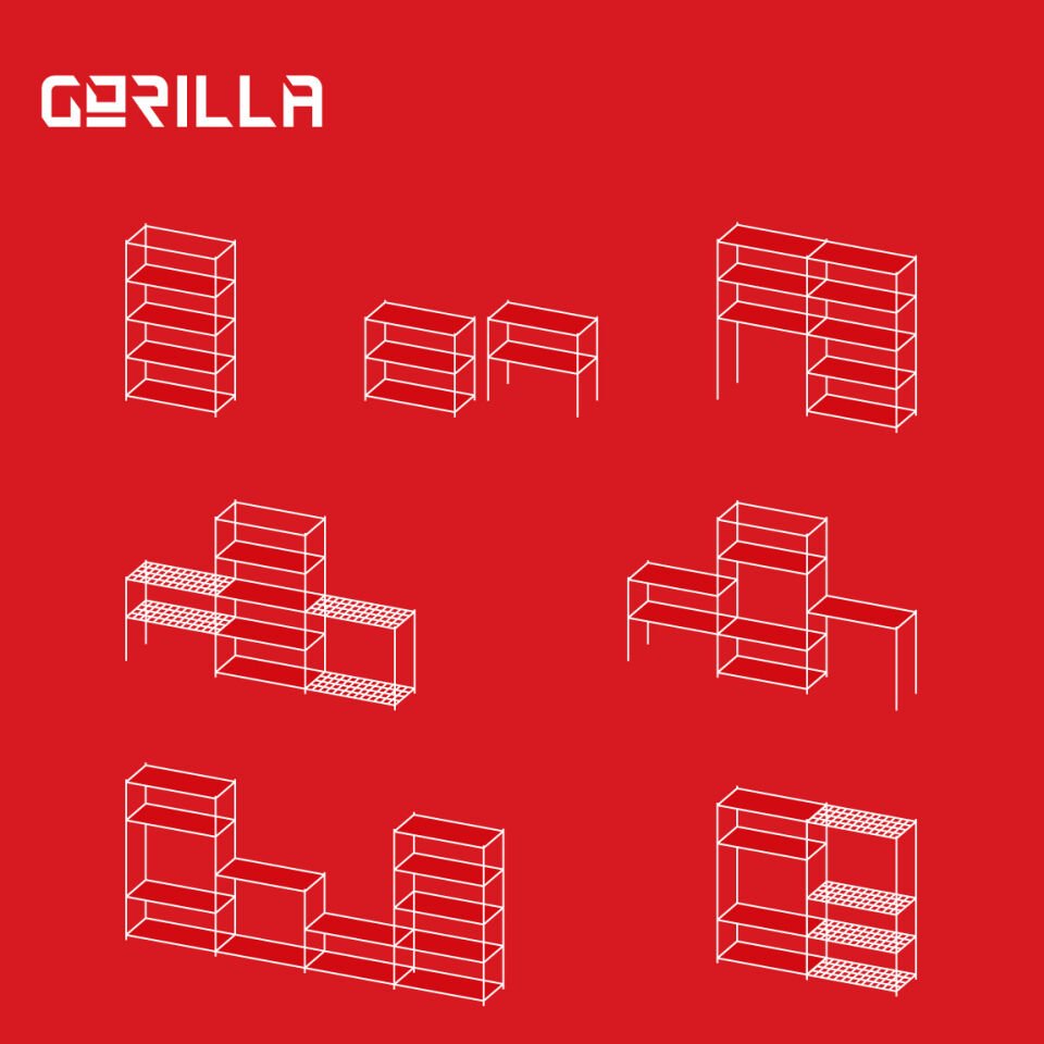 Gorilla Modular Shelf / Wood / Anthracite