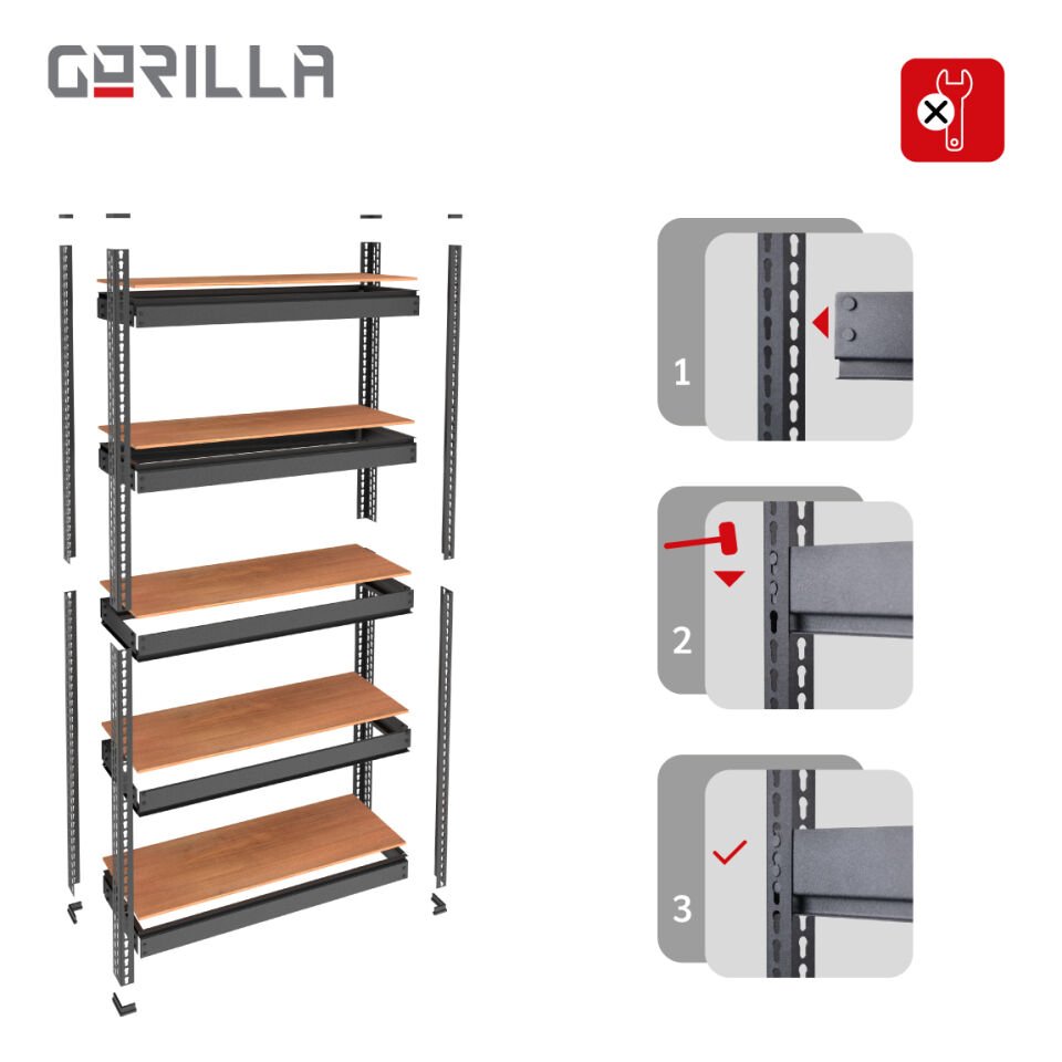 Gorilla Modular Shelf / Metal / Anthracite